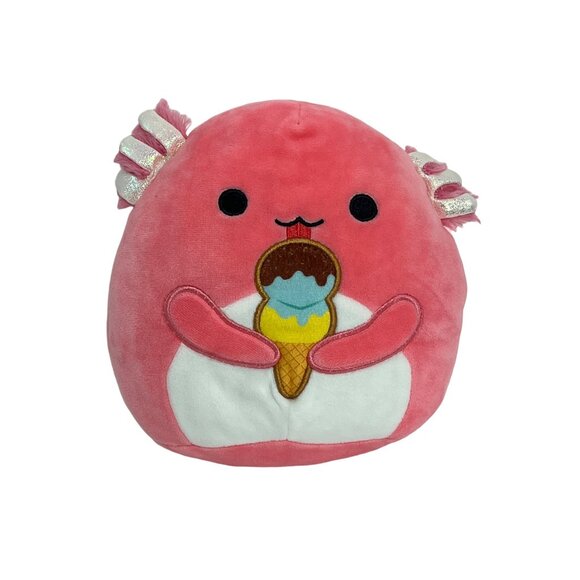 Squishmallows Archie Axiotl Stuffed Animal Kids Plush Toy Pink Ice Cream Plushie - Picture 1 of 12
